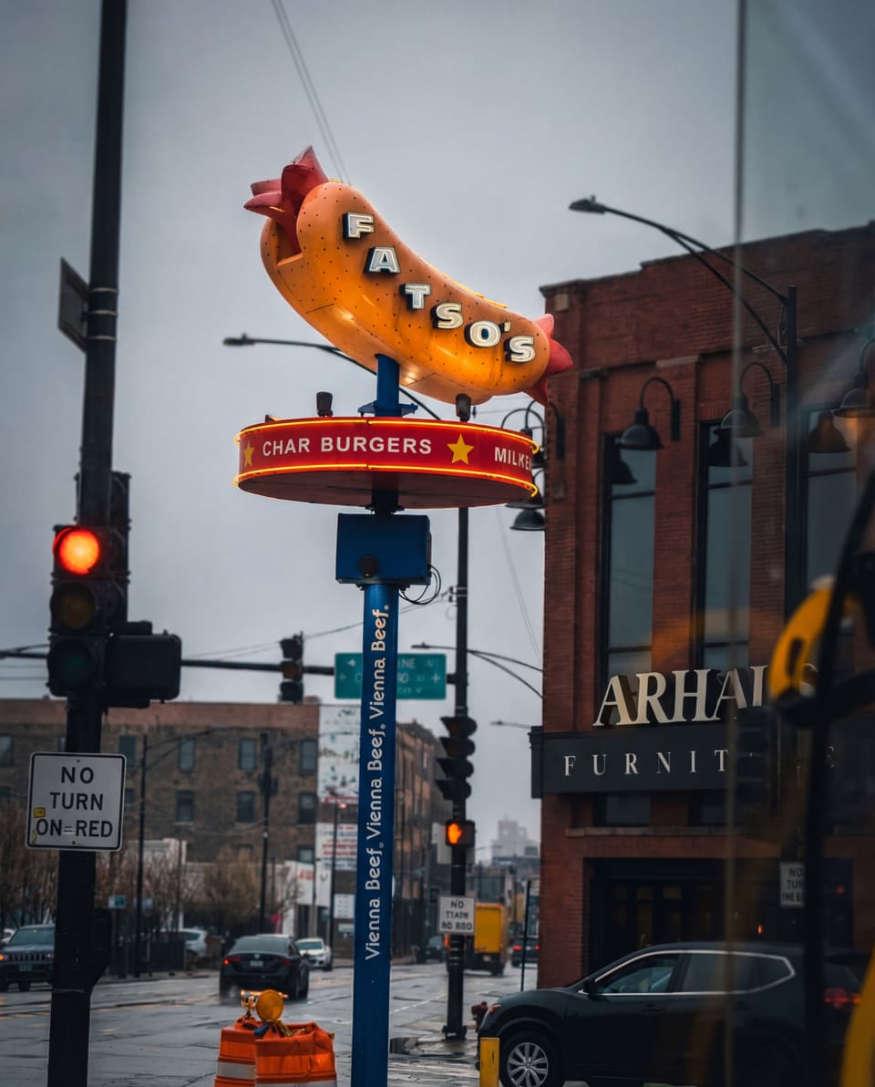 Fatso's Last Stand  — Painted Mural, Neon Sign & Pole Sign in Chicago, IL, project photo 1