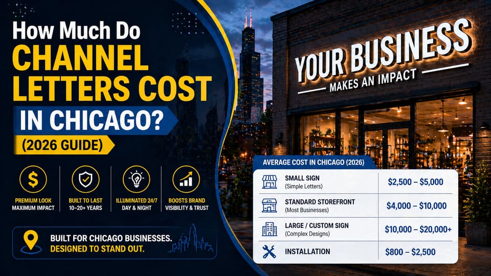 How Much Do Channel Letters Cost in Chicago? (2026 Guide)